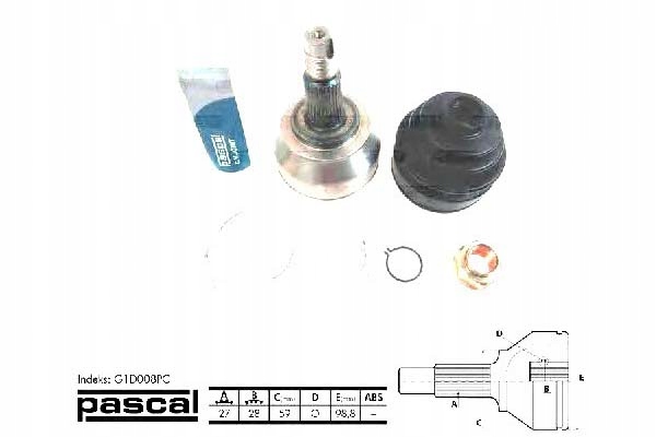 фото №2, Шарнир приводной наружный alfa romeo 166 lancia