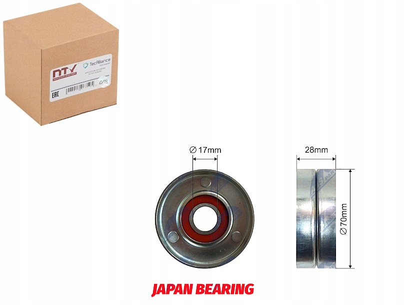 фото №1, Ролик натягувача ремінь клиновий hyundai accent ii elantra getz i30