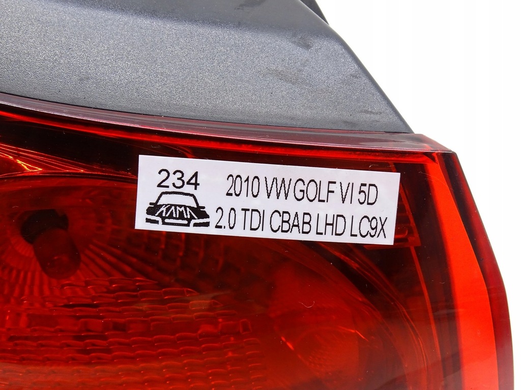 фото №10, Цоколь лампочка лампи задня golf vi ліва зовнішня