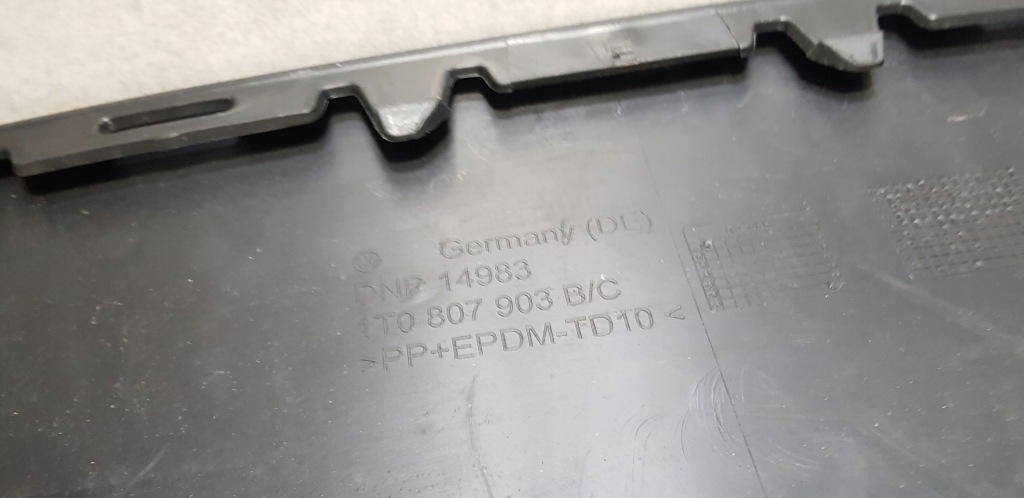 фото №7, Vw touran 07-10 спойлер накладка бампера перед t0807903b/c