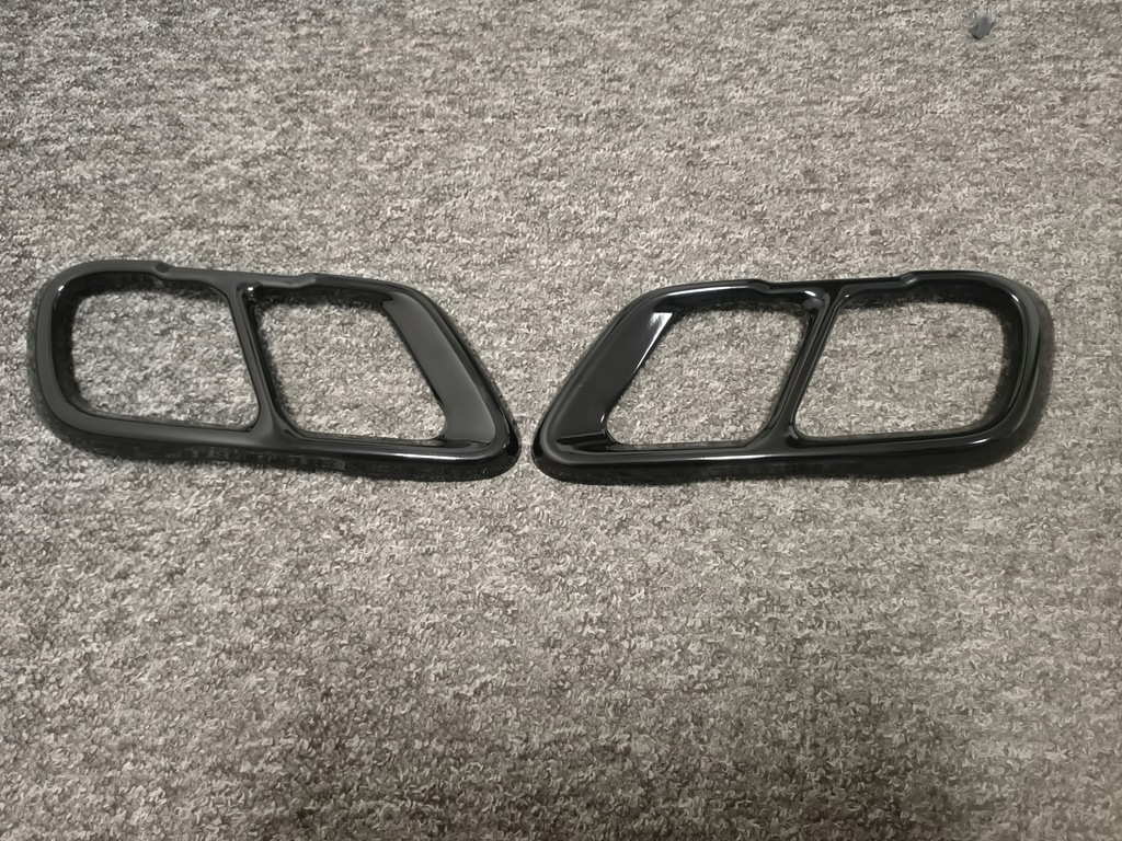 фото №8, Насадки накладки na выхлоп bmw x5 g05 x6 g06 x7 g07 2019-22 чёрный блеск