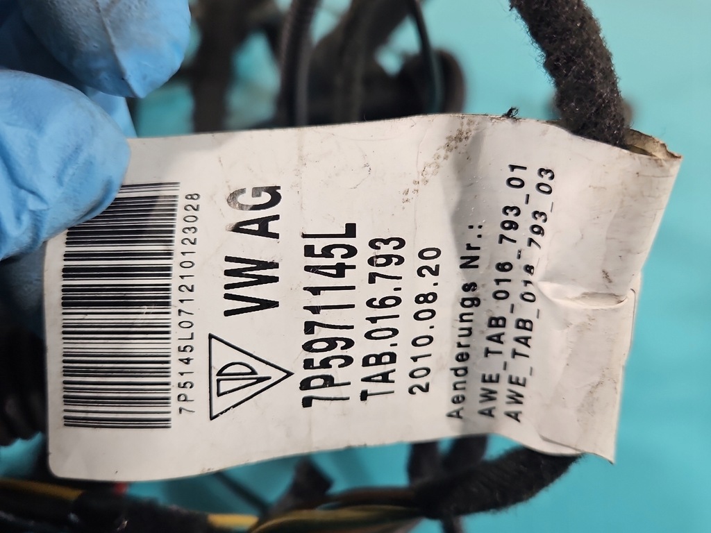 фото №8, Электропроводка жгут крышки задняя багажника porsche cayenne ii 7p5