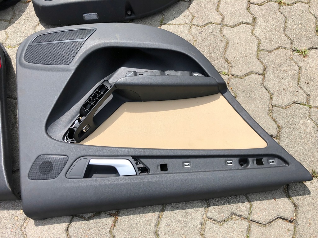 фото №6, Обшивка подлокотник czarno-beżowy audi a4 b8