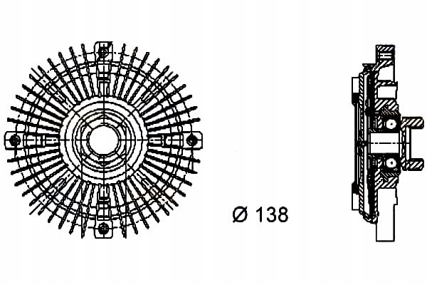фото №1, Hella віскозна муфта зчеплення в'язкісна []