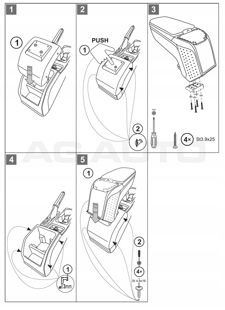 фото №7, Підлокітник з адаптер do seat leon iii, 2013-2020, arm2-black