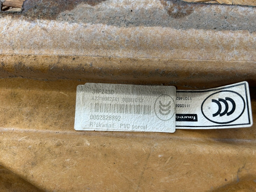 Mercedes sl r231 w231 полиця багажника задня Зі Шроту