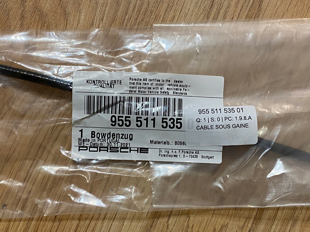 фото №6, Трос открывания капот porsche cayenne 955 9pa