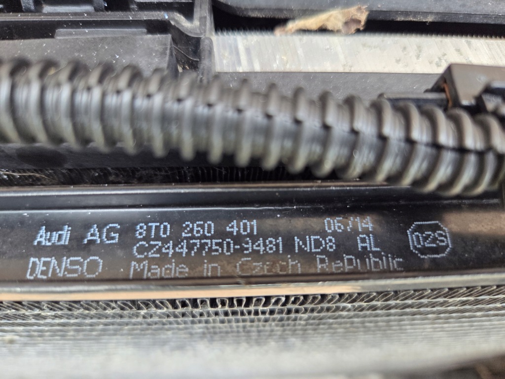 Комплект радиатор вентилятор ремень передний audi a4 8k0 a5 8t0 2.0 tdi рестайлинг с Разборки