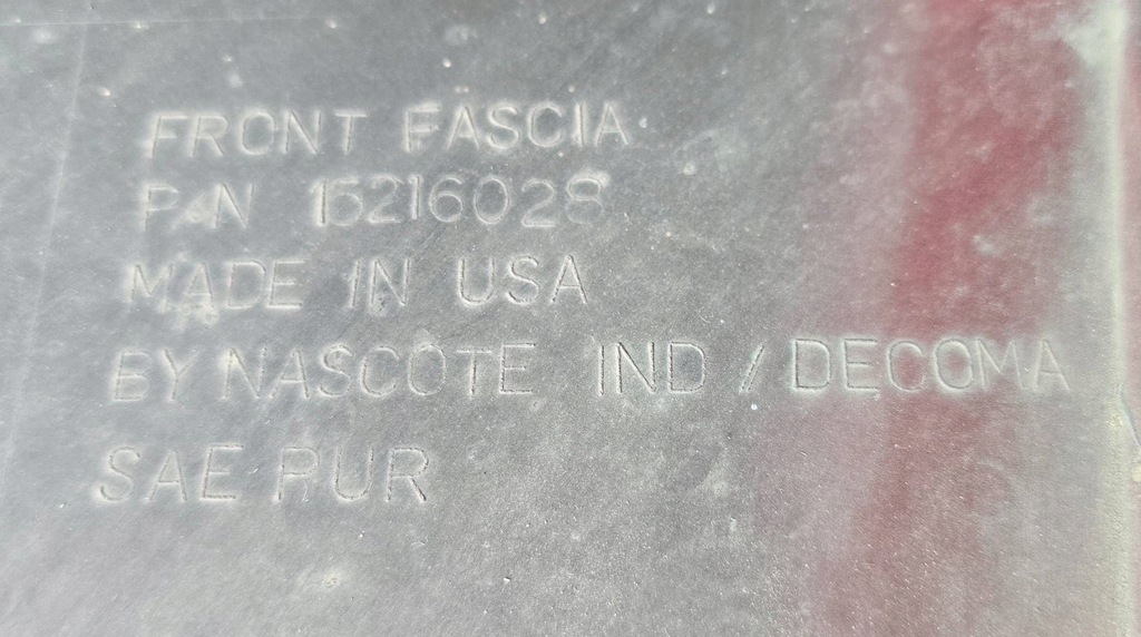 фото №14, Chevrolet corvette перед бампер передній