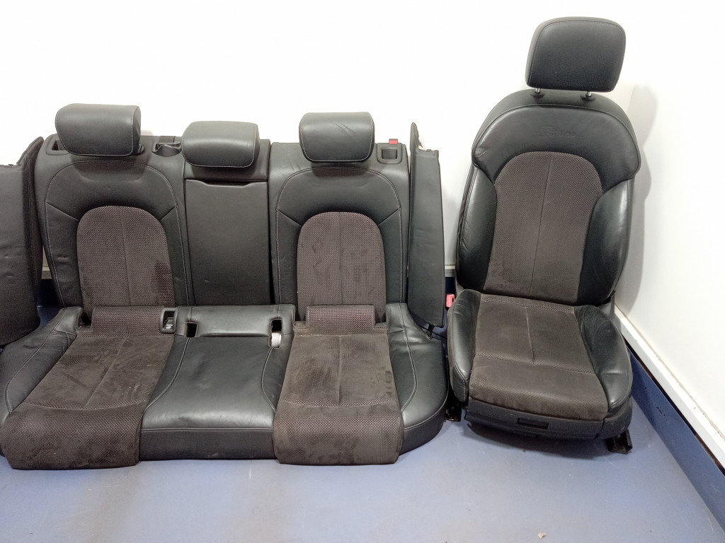 фото №4, Audi a6 c7 avant сиденья заднее сиденье s line полукожа комплект