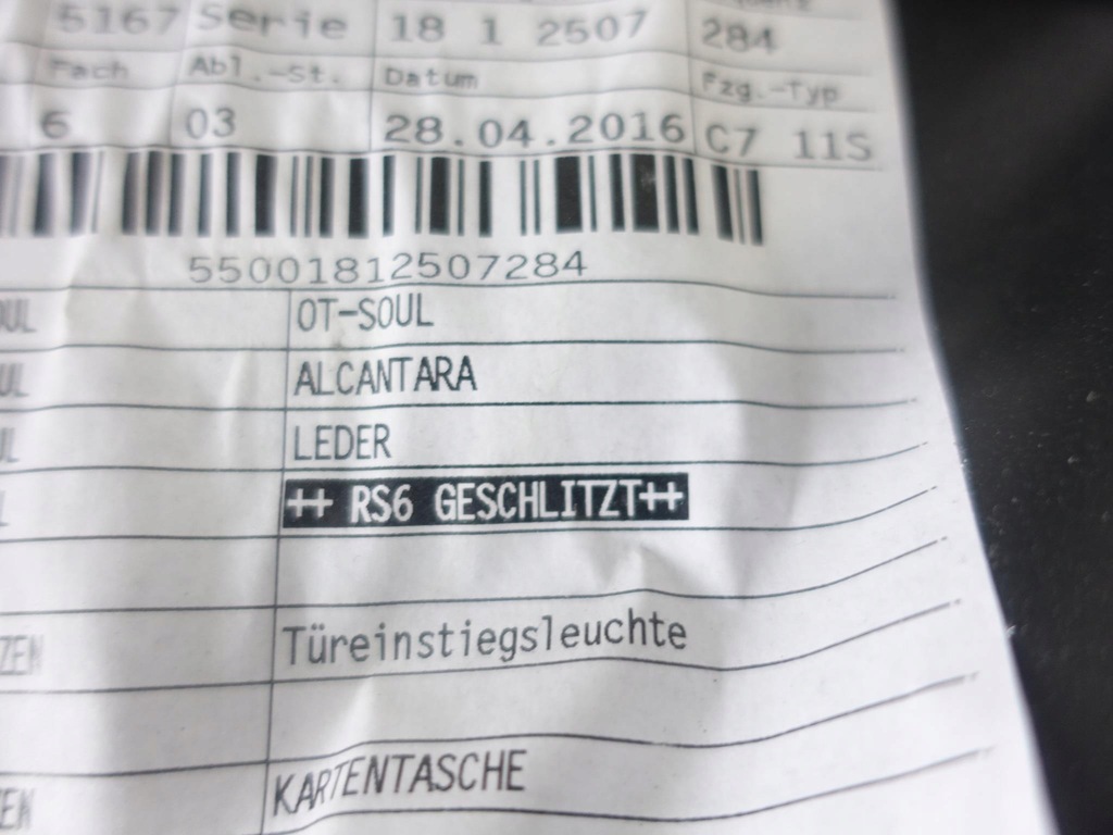 фото №9, Audi rs6 4g c7 оббивка двері права задня alcantara