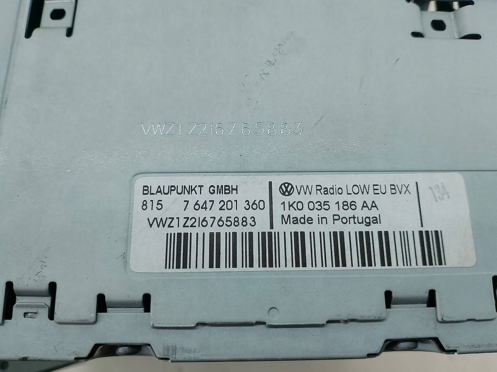 фото №9, Радіо vw golf vi 1.6 tdi хетчбек 1k0035186aa