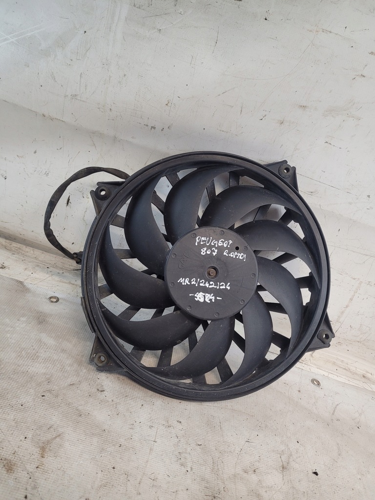 фото №12, Вентилятор радіатора оригінальний номер 9635494380 peugeot 807 2.0hdi 06r.
