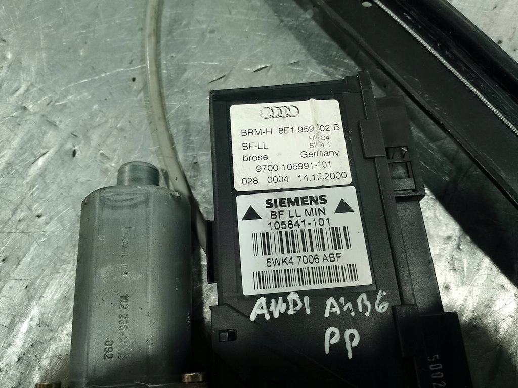 фото №7, Підйомник скло правий перед audi a4 b6