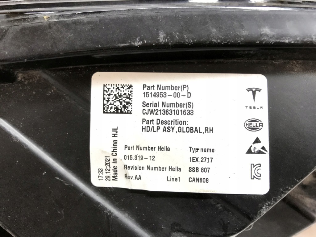 фото №15, Tesla model 3 y lift 20- лампа права full led eu 1514953-00-d