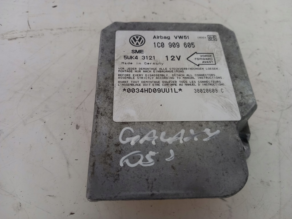 фото №1, Датчик модуль подушка безпеки foc0909605c ford galaxy 1.9tdi