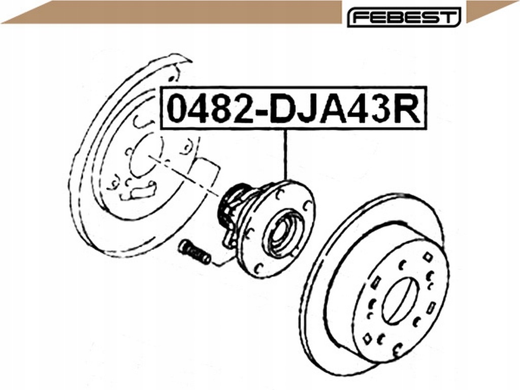 фото №2, Febest ступиця колеса mitsubishi eclipse iv 2.4 gs d
