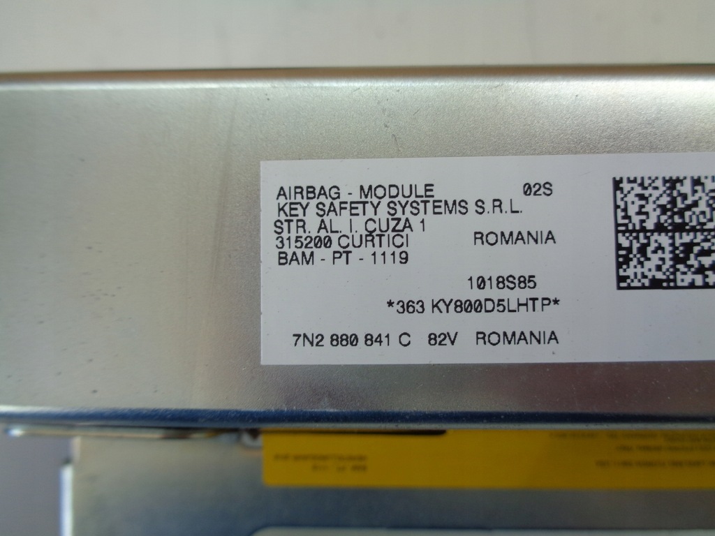 фото №9, Vw sharan ii 7n lift 15- подушка подушки безопасности подушка безопасности коленная водителя консоли