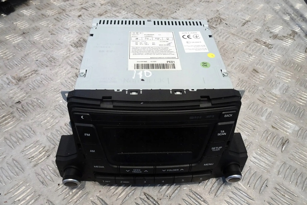 фото №1, Hyundai i10 ii lift радіо радіопрогравач cd 15-