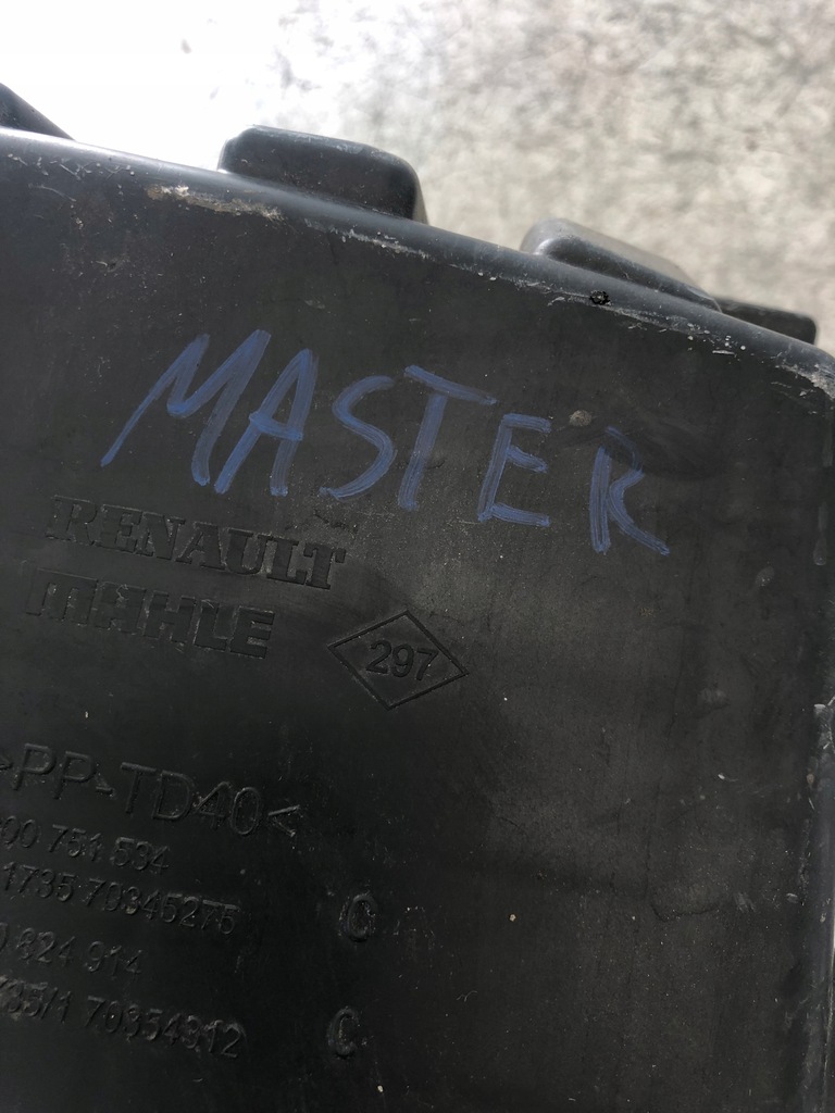 фото №10, Корпус фильтра воздуха master iii 8200751534