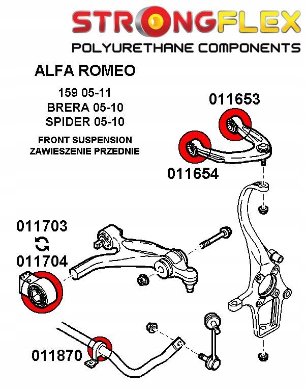 фото №2, 011870a - втулка стабілізатора передній sport strongflex