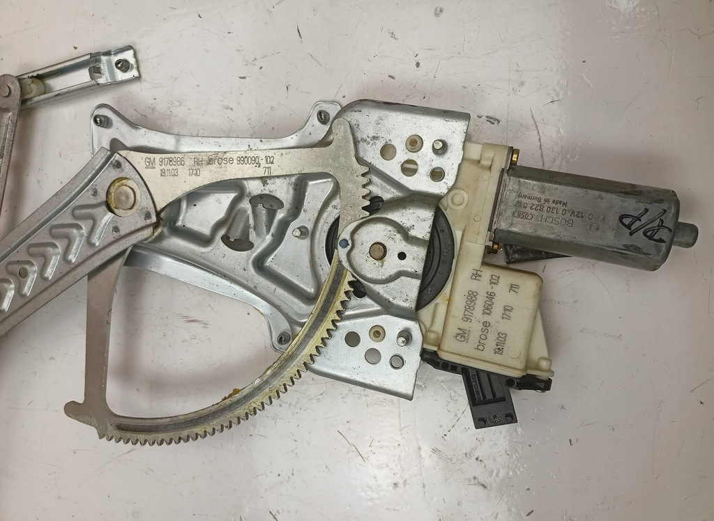 фото №8, Element механізму скло правий перед opel signum