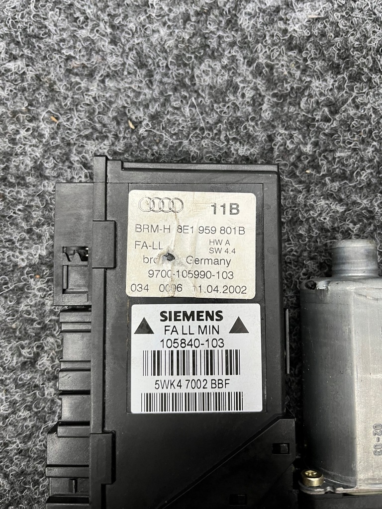 фото №6, Моторчик окон левый перед audi a4 b6 8e1959801b