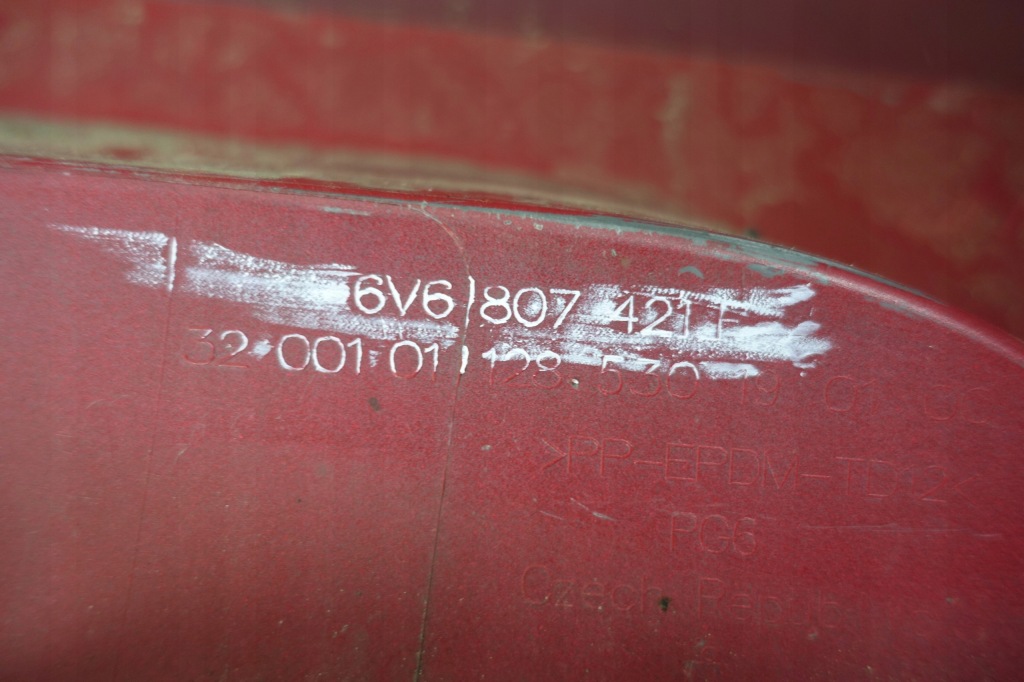 фото №13, Skoda fabia iii lift 2018- бампер задняя задний 6v6807421f