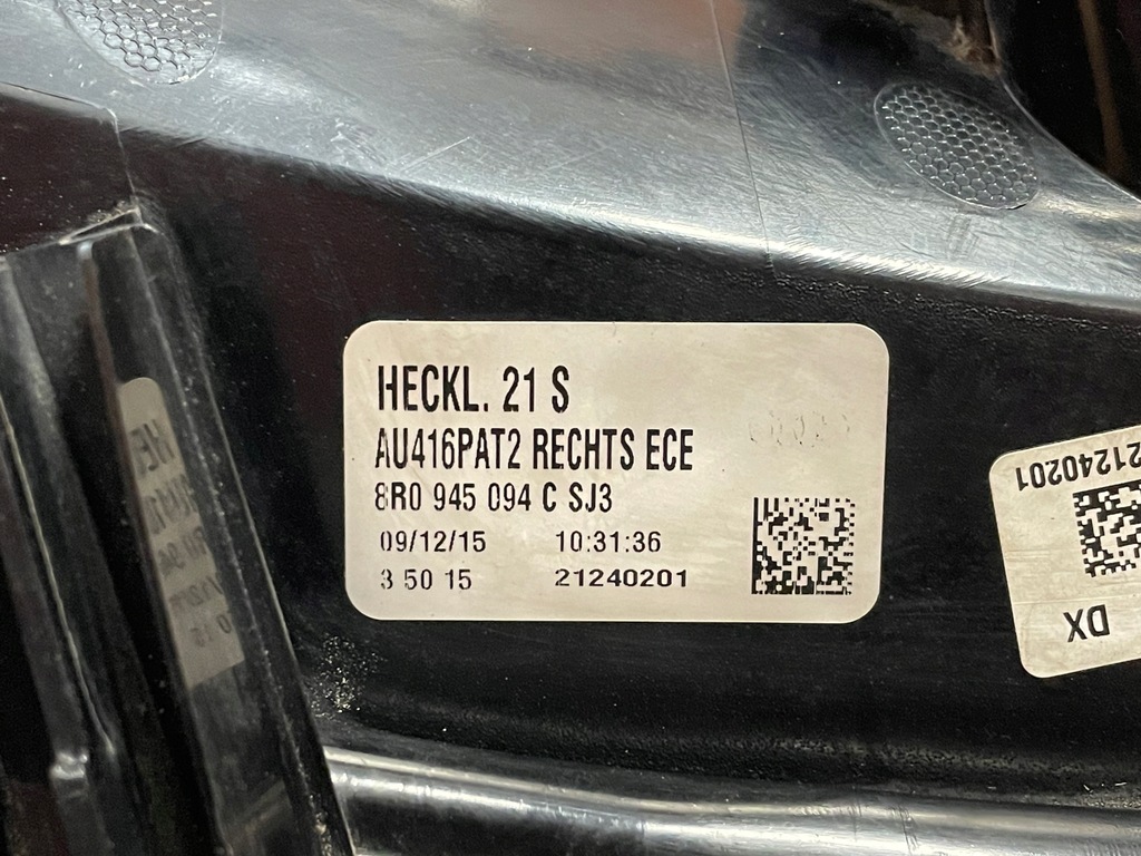 фото №8, Лампа задняя правая audi q5 i 8r led 8r0945094a europa
