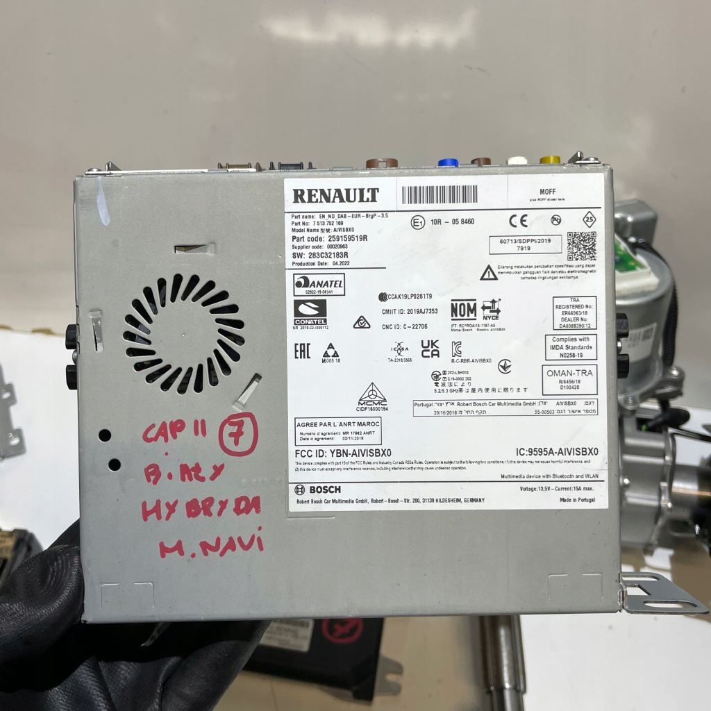 фото №10, Renault captur ii 1.6 e-tech гібрид бортовий комп'ютер карта bcm радіо 237a00033r