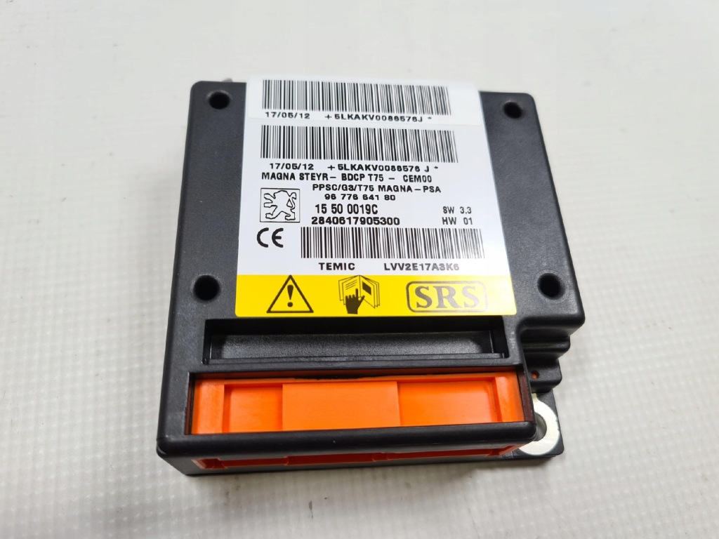 фото №1, Датчик модуль подушка безопасности peugeot rcz 9677664180 новый