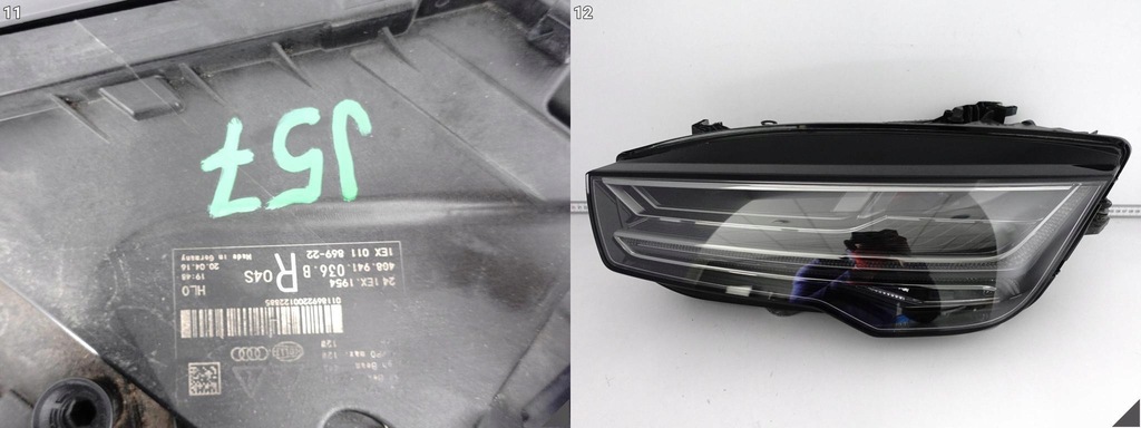 фото №12, Audi rs7 4g8 c7 lift 14-18 лампа full led matrix правая комплектная europa