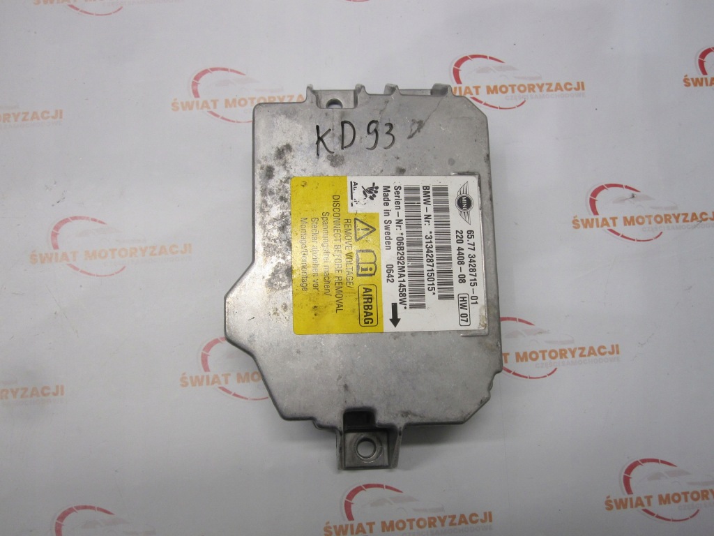 Mini r55 модуль датчик подушка безпеки 3428715 Ціна