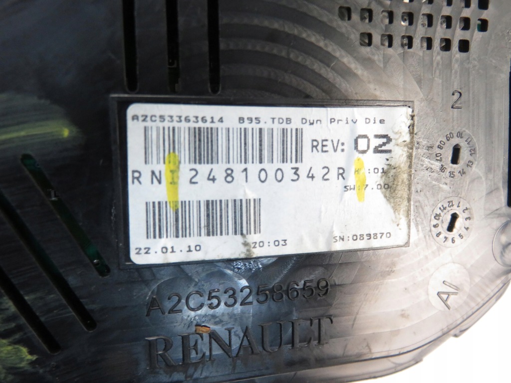 фото №9, Лічильник renault megane iii 1.5 dci 248100342r