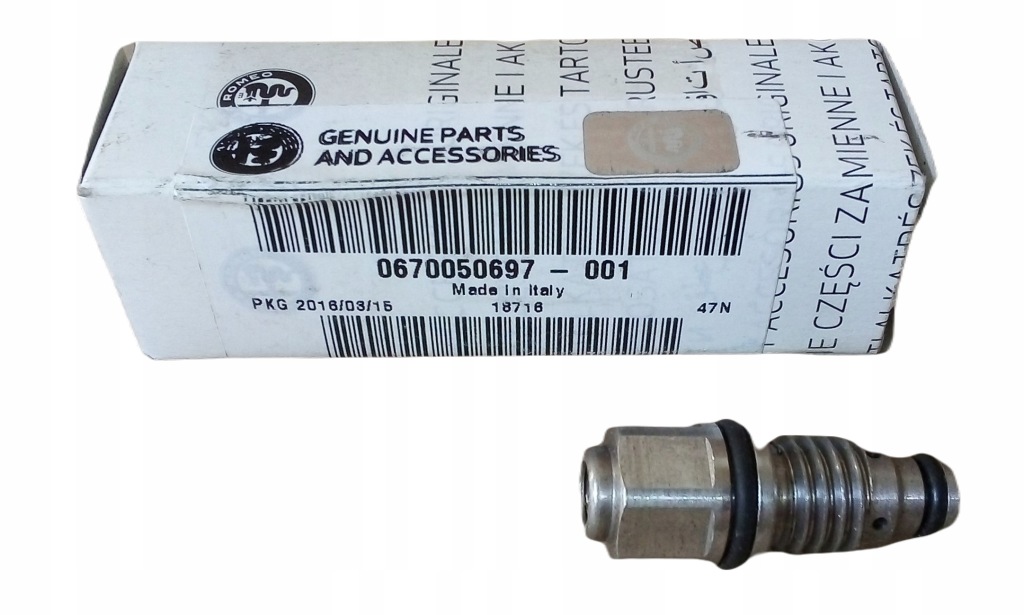 фото №1, Alfa romeo клапан тиску оливи giulia stelvio