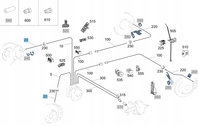 Купить Оригинальный гибкий шланг тормозной перед mercedes w447