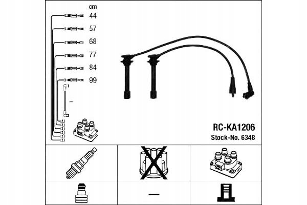 фото №1, Ngk набор трубопровод зажигания kia carnival i, c