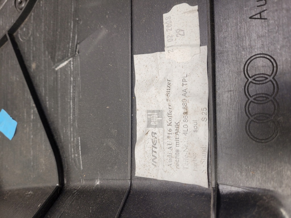 фото №8, Обшивка багажника правый audi q7 4l 4l0863880aa