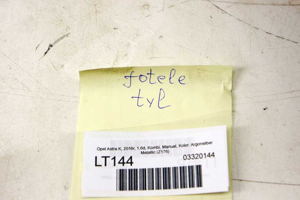 фото №6, Lt144 opel astra k v сидіння сидіння лівий задня sw