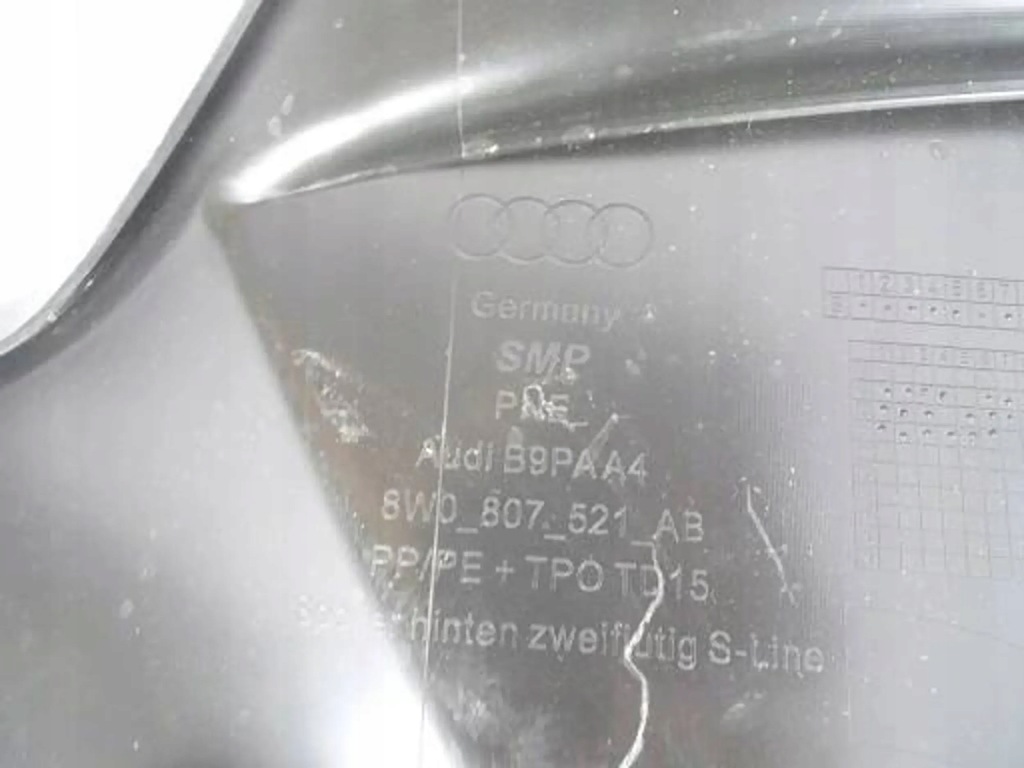 фото №8, Бампер диффузор audi a4 b9 s-line s4 lift black 7