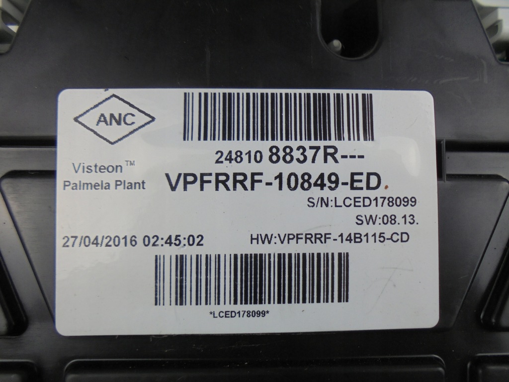 фото №3, Лічильник прилади 248108837r renault clio iv 1.2 16v