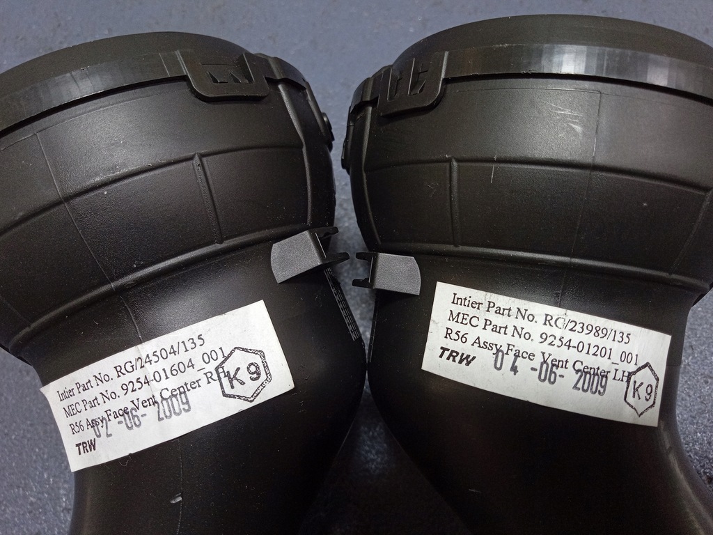 фото №5, Mini r55 r56 r57 решётки обдув панели консоли kpl