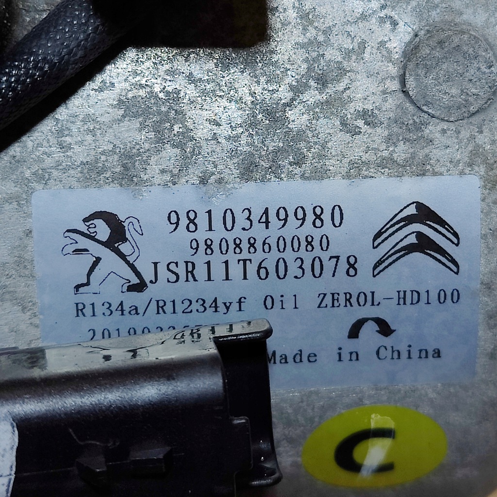 фото №5, Citroen c3 iii 1.2 vti компрессор кондиционера 9810349980