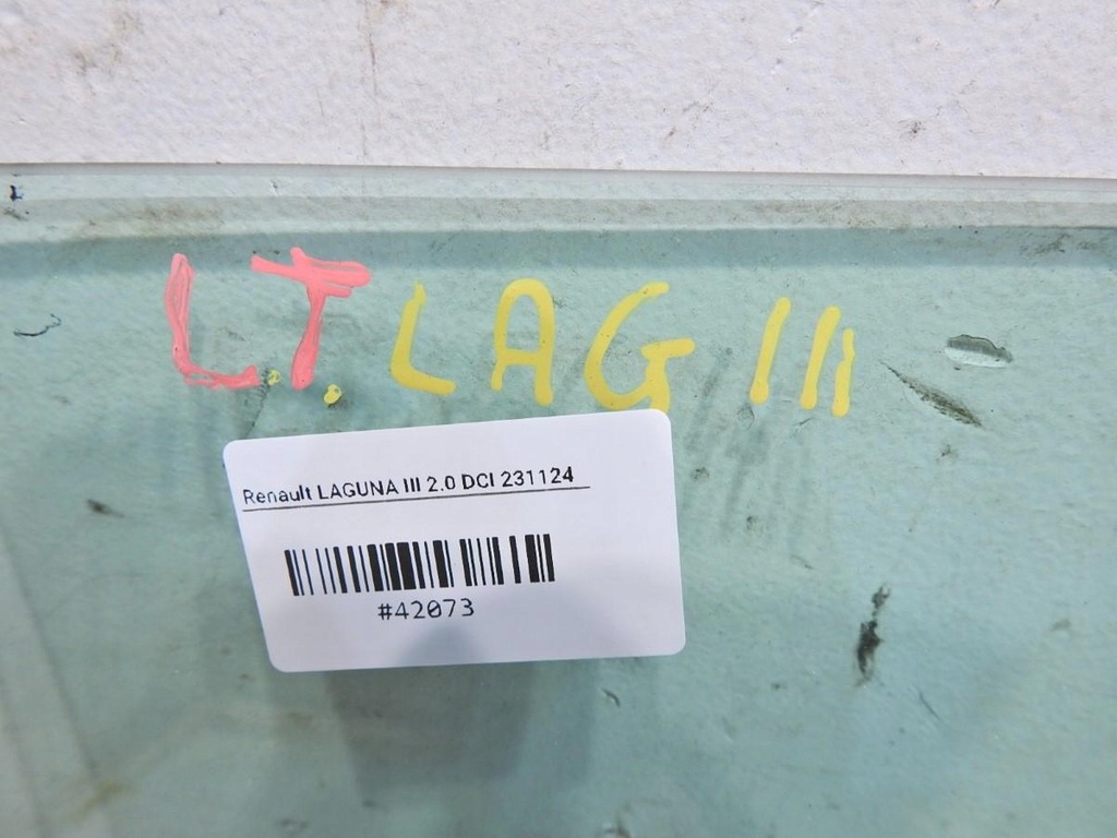 фото №2, Скло двері лівий задня renault laguna iii