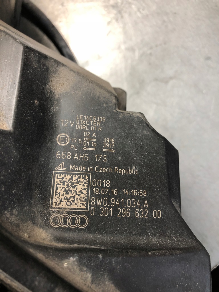 фото №10, Audi a4 s4 b9 15-19r лампа передня права bi-xenon full led 8w0941034a