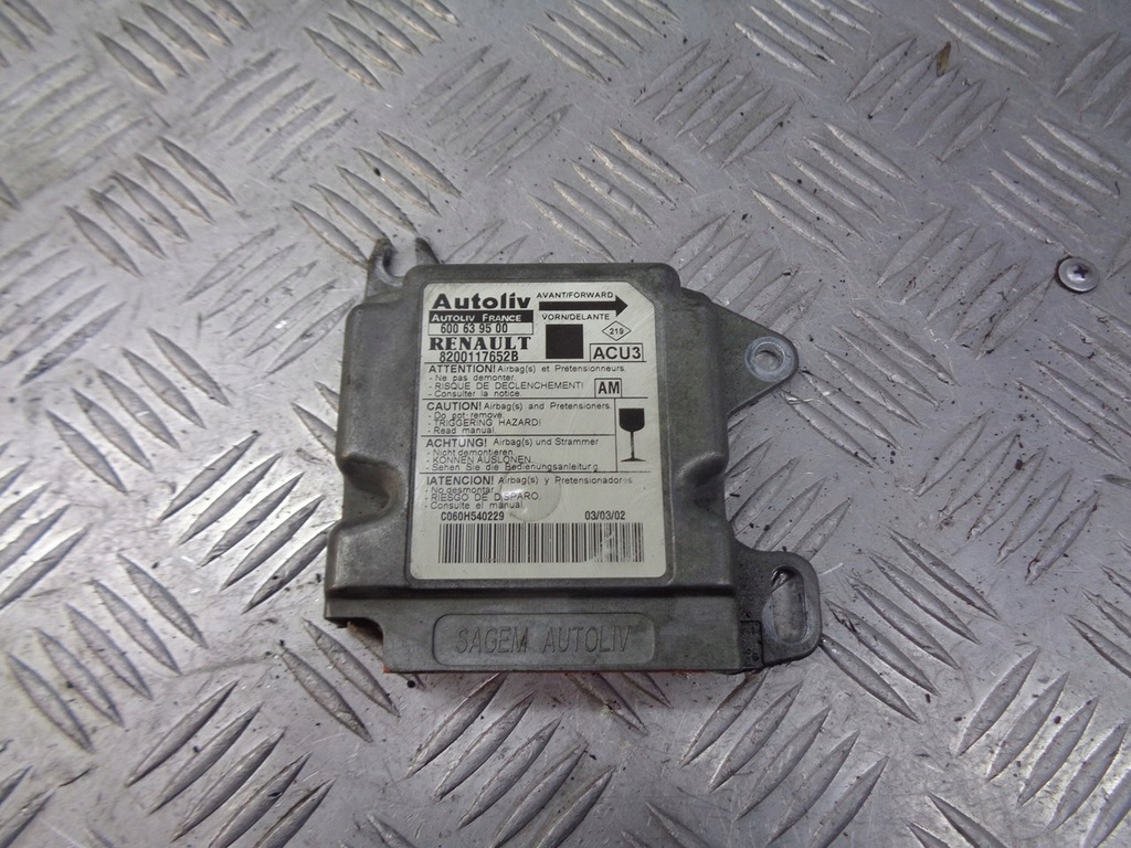 фото №1, Датчик подушка безопасности renault scenic i 1.9 dci