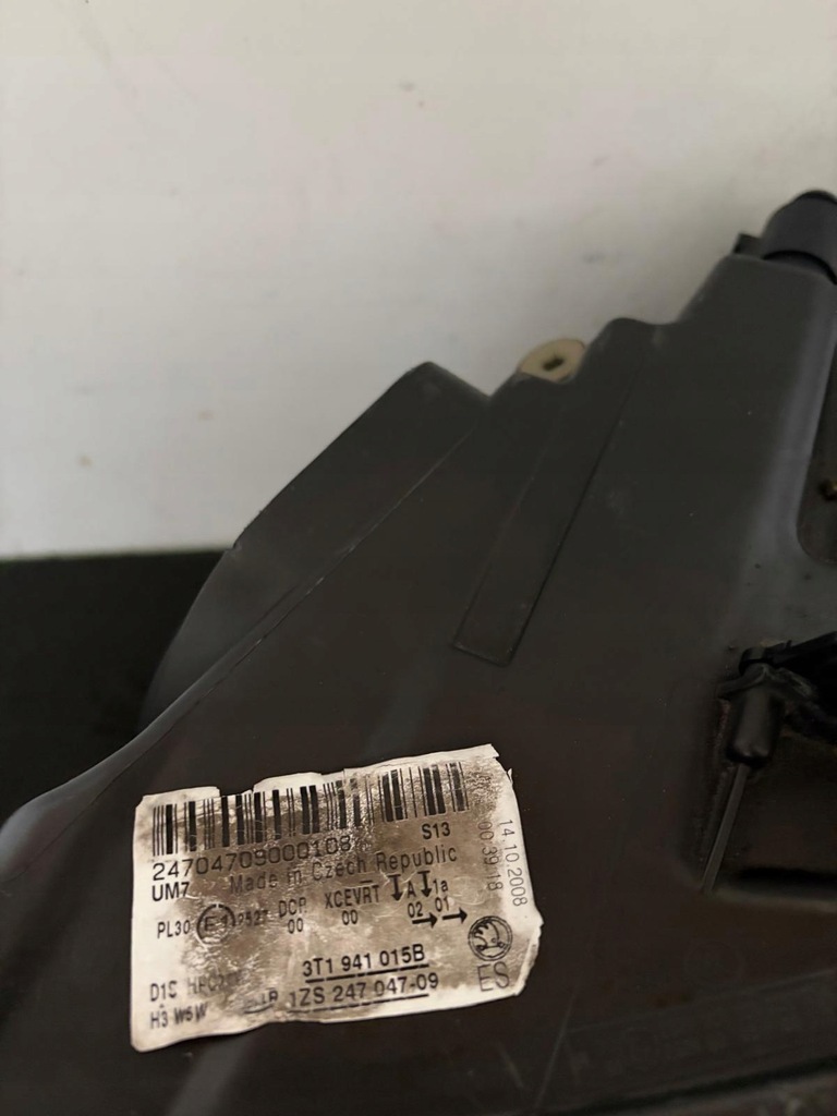 фото №15, Лампы передние фары skoda superb 2 ii bi ксенон поворотный демонтаж eu