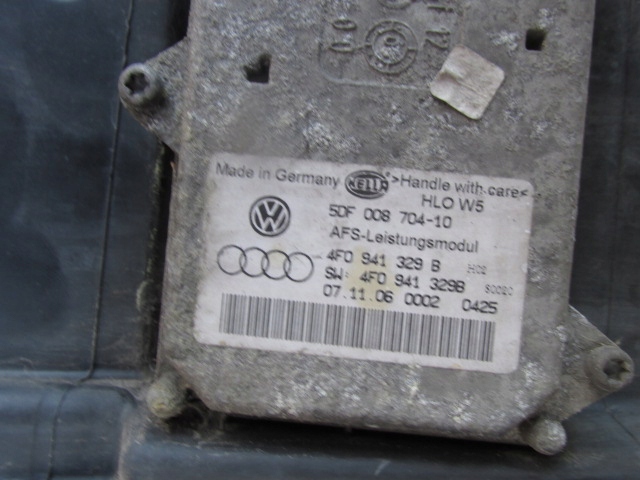 фото №6, Audi a6 c6 2007r. лампа фара правый перед ксенон + модуль поворота anglik