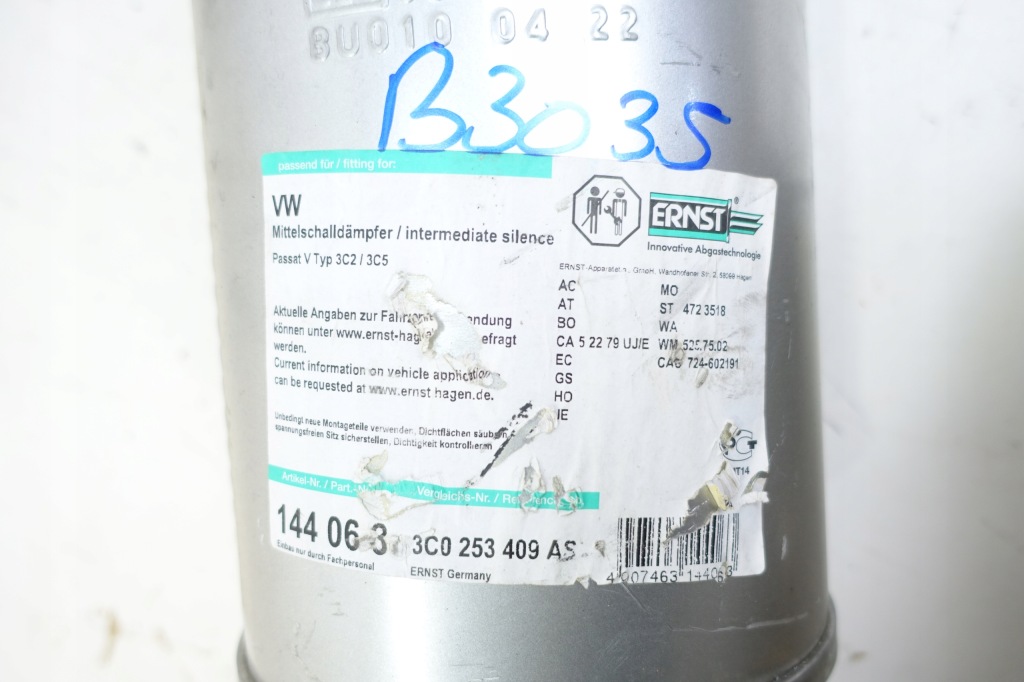 Купити Passat b6 1.6 fsi гасник середній 3c0253409l ernst