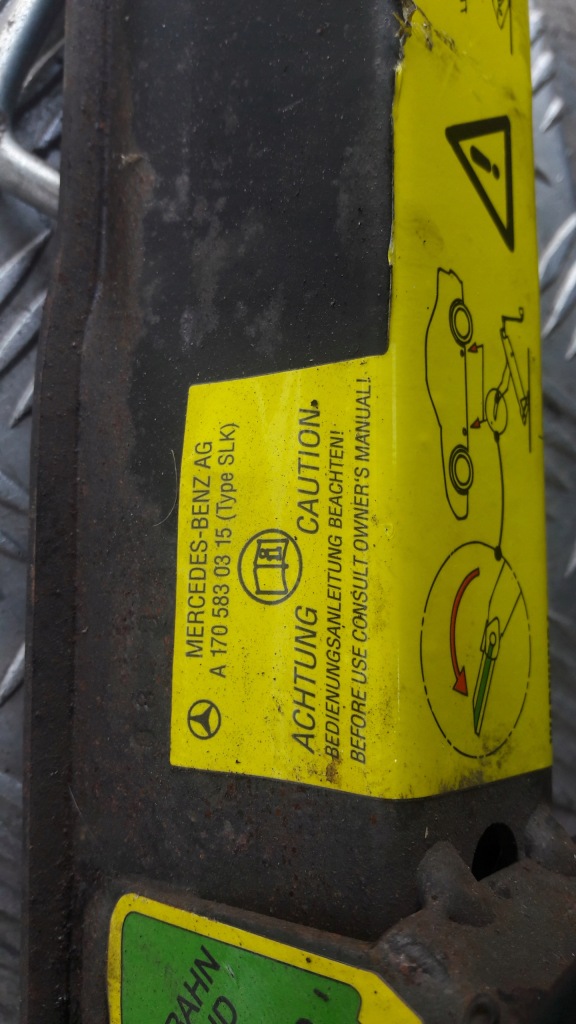 фото №4, Mercedes slk r170 подъемник домкрат do автомобиля a1705830315